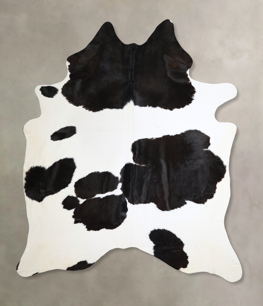 Black and White XX-Large Brazilian Cowhide Rug 8'4"H x 6'7"W #A44445 by Hudson Hides