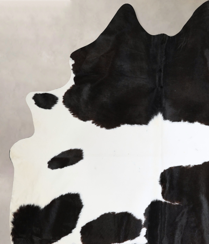 Black and White XX-Large Brazilian Cowhide Rug 8'4"H x 6'7"W #A44445 by Hudson Hides