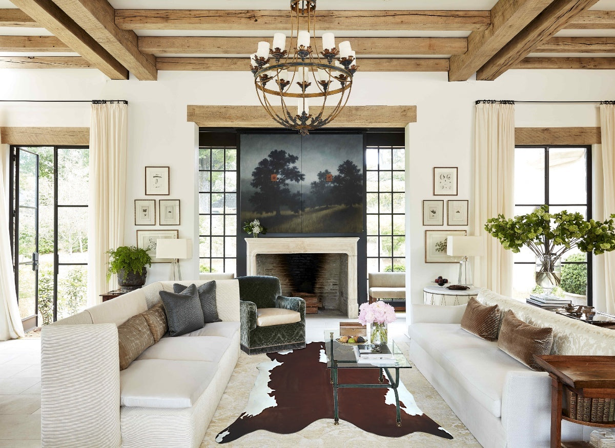 Hereford XX-Large Brazilian Cowhide Rug 8'1"H x 8'2"W #A44447 by Hudson Hides