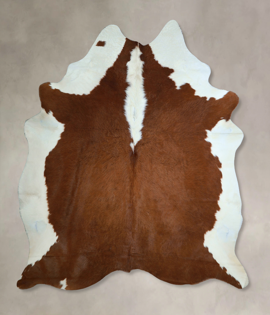 Hereford X-Large Brazilian Cowhide Rug 7'7"H x 6'4"W #A44450 by Hudson Hides