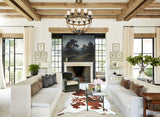 Tricolor X-Large Brazilian Cowhide Rug 7'2"H x 6'4"W #A44451 by Hudson Hides