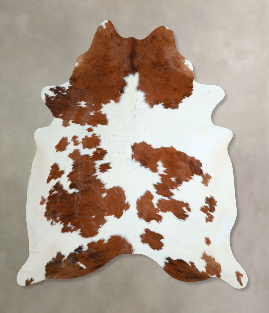 Tricolor X-Large Brazilian Cowhide Rug 7'2"H x 6'3"W #A44452 by Hudson Hides