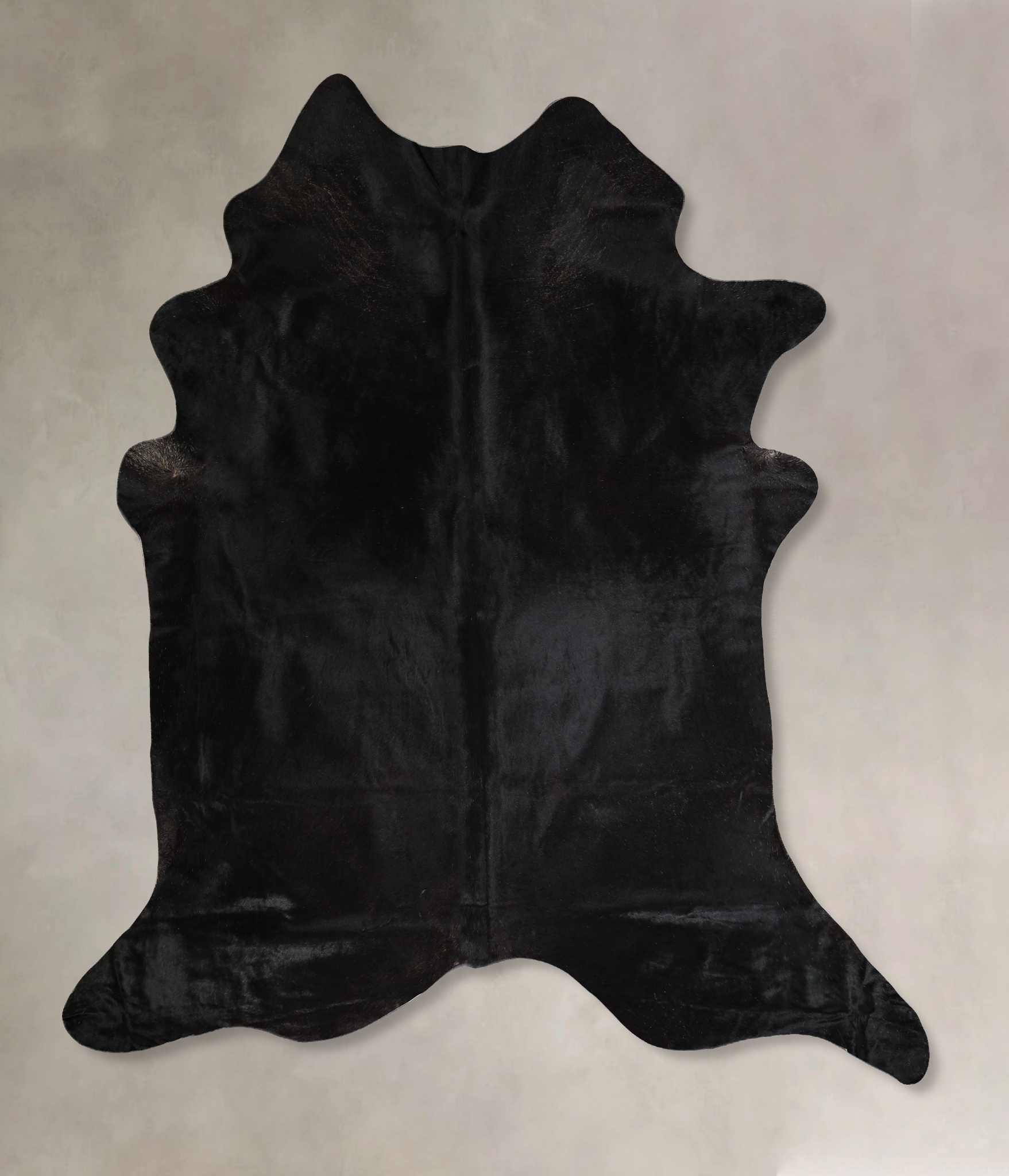 Solid Black Cowhide Rug #A44463