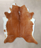 Brown and White Regular X-Large Brazilian Cowhide Rug 6'11