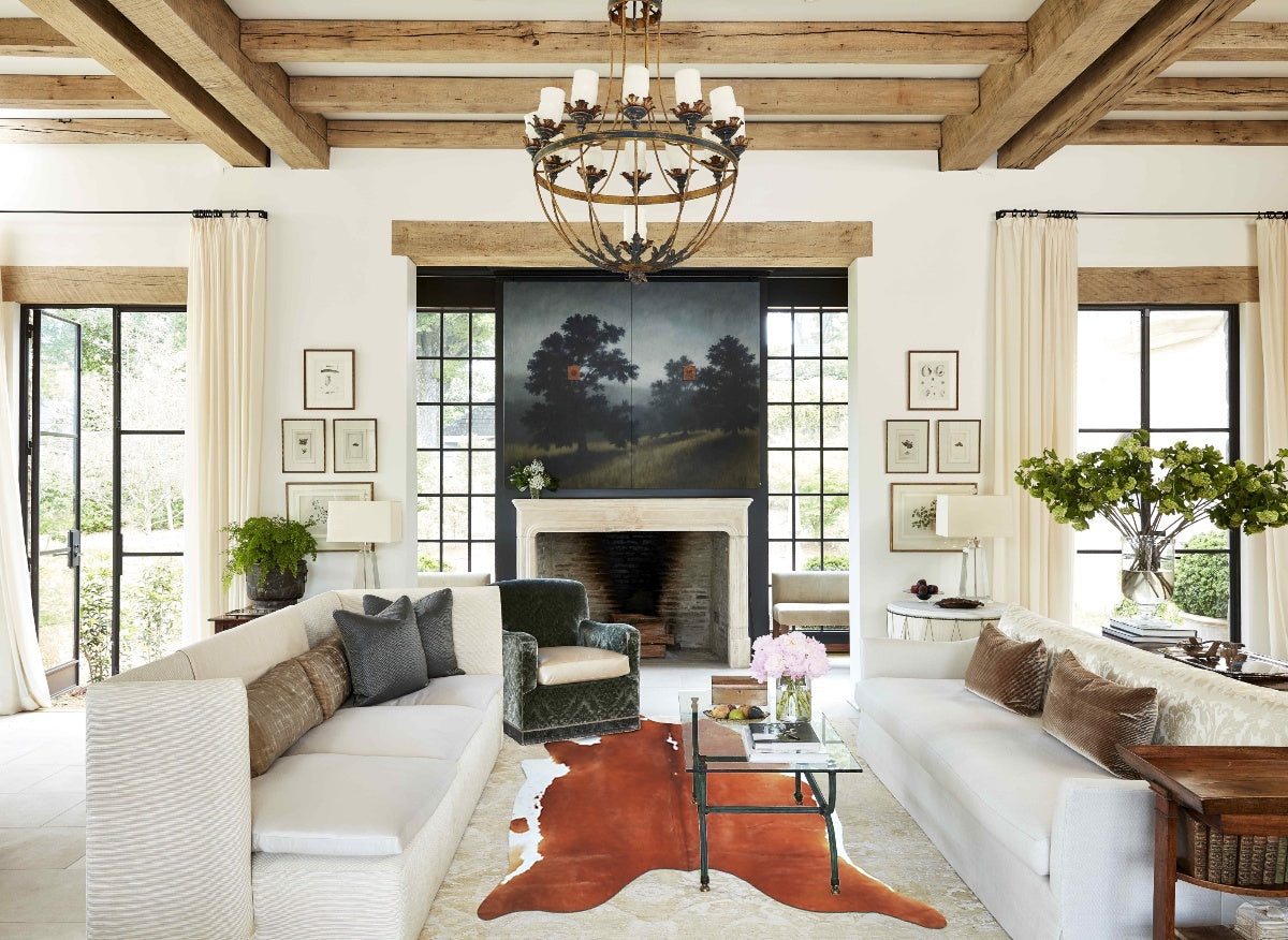 Brown and White Regular Cowhide Rug #A44480