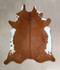 Brown and White Regular XX-Large Brazilian Cowhide Rug 8'4