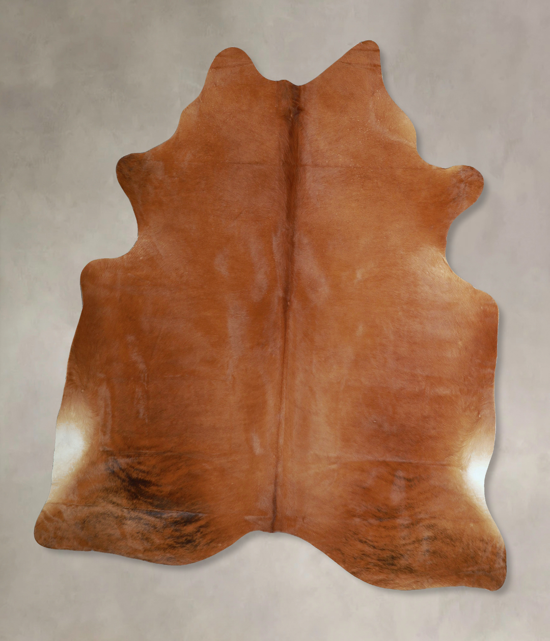 Solid Brown X-Large Brazilian Cowhide Rug 7'0"H x 6'0"W #A44499 by Hud