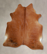 Solid Brown X-Large Brazilian Cowhide Rug 7'0"H x 6'0"W #A44499 by Hudson Hides