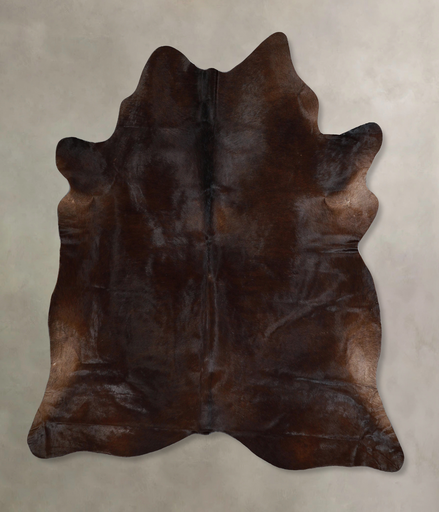 Chocolate Large Brazilian Cowhide Rug 6'6"H x 6'0"W #A44504 by Hudson Hides