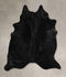 Solid Black X-Large Brazilian Cowhide Rug 7'0
