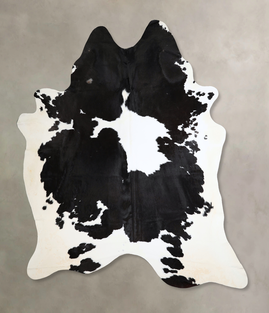 Black and White XX-Large Brazilian Cowhide Rug 8'5"H x 7'3"W #A44507 by Hudson Hides
