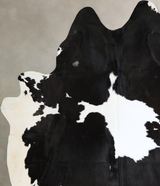 Black and White XX-Large Brazilian Cowhide Rug 8'5"H x 7'3"W #A44507 by Hudson Hides