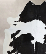 Black and White XX-Large Brazilian Cowhide Rug 8'1"H x 6'7"W #A44512 by Hudson Hides