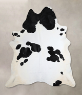 Black and White XX-Large Brazilian Cowhide Rug 8'5"H x 7'2"W #A44515 by Hudson Hides