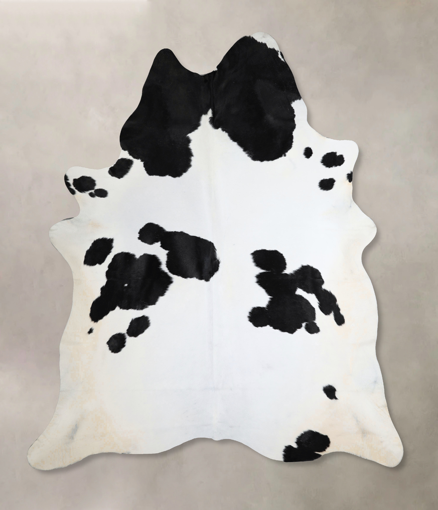 Black and White XX-Large Brazilian Cowhide Rug 8'5"H x 7'2"W #A44515 by Hudson Hides