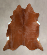 Solid Brown X-Large Brazilian Cowhide Rug 6'9"H x 6'10"W #A44522 by Hudson Hides