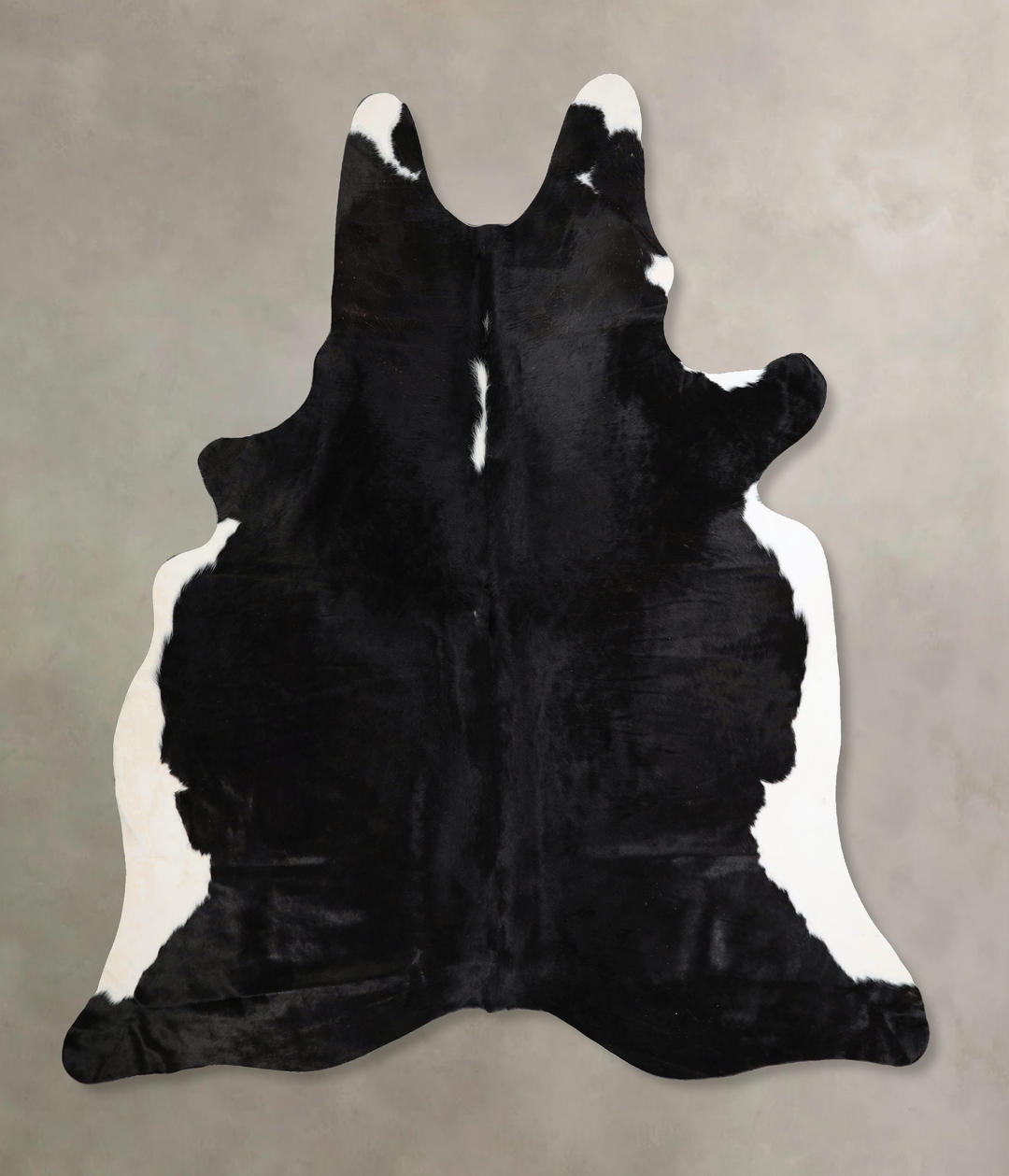 Black and White X-Large Brazilian Cowhide Rug 7'4"H x 6'6"W #A44530 by