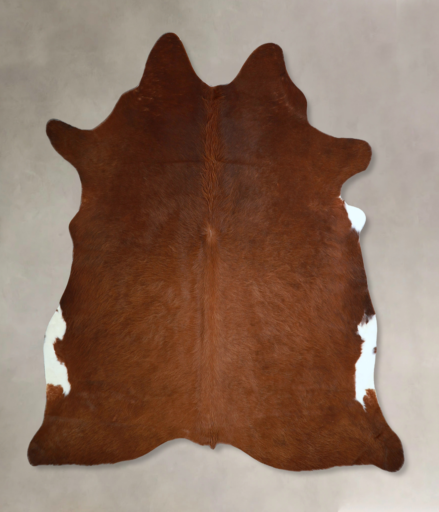 Solid Brown X-Large Brazilian Cowhide Rug 6'11"H x 6'4"W #A44547 by Hudson Hides