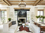 Hereford X-Large Brazilian Cowhide Rug 7'0"H x 6'6"W #A44548 by Hudson Hides