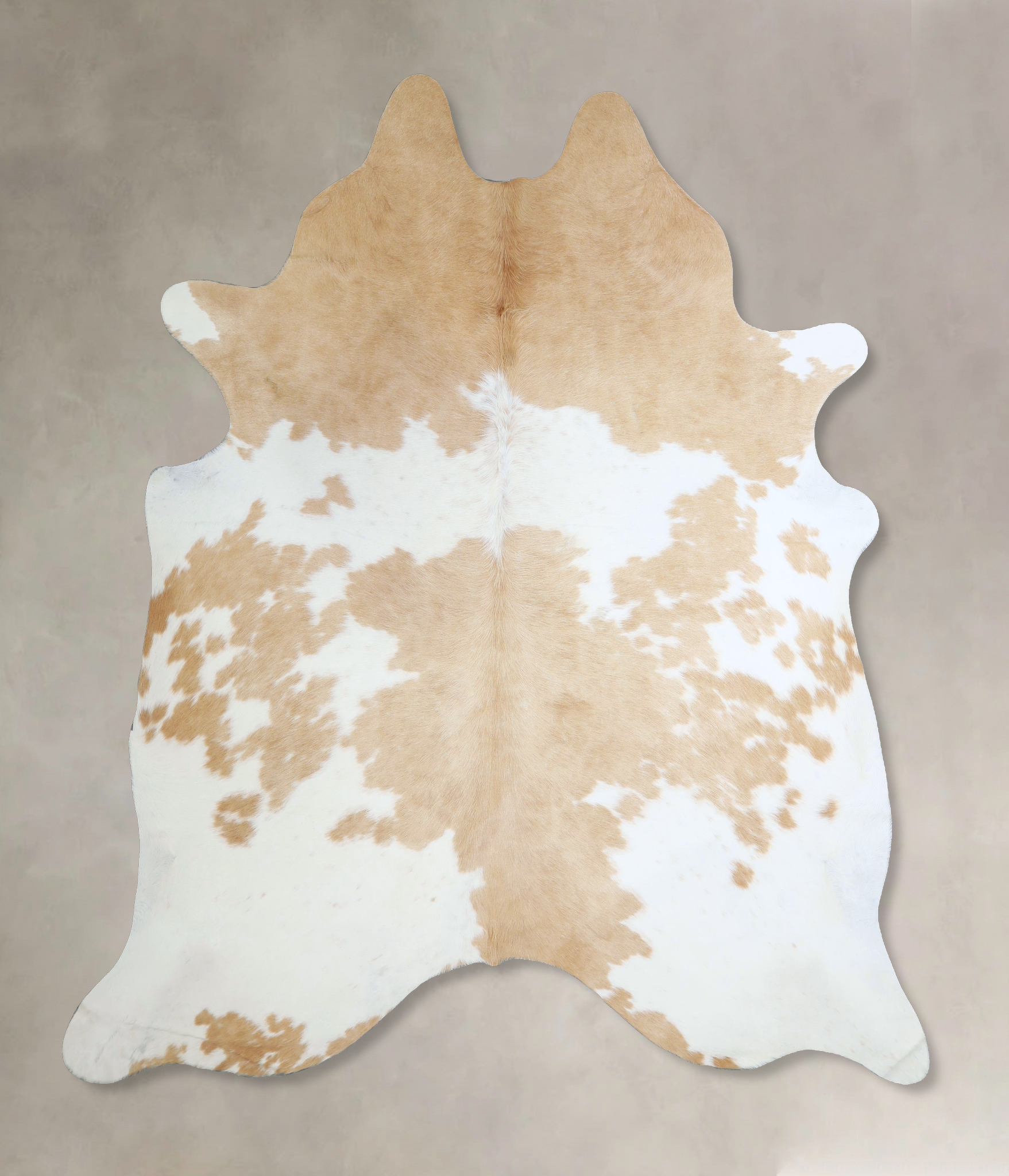 Beige and White Cowhide Rug #A44556