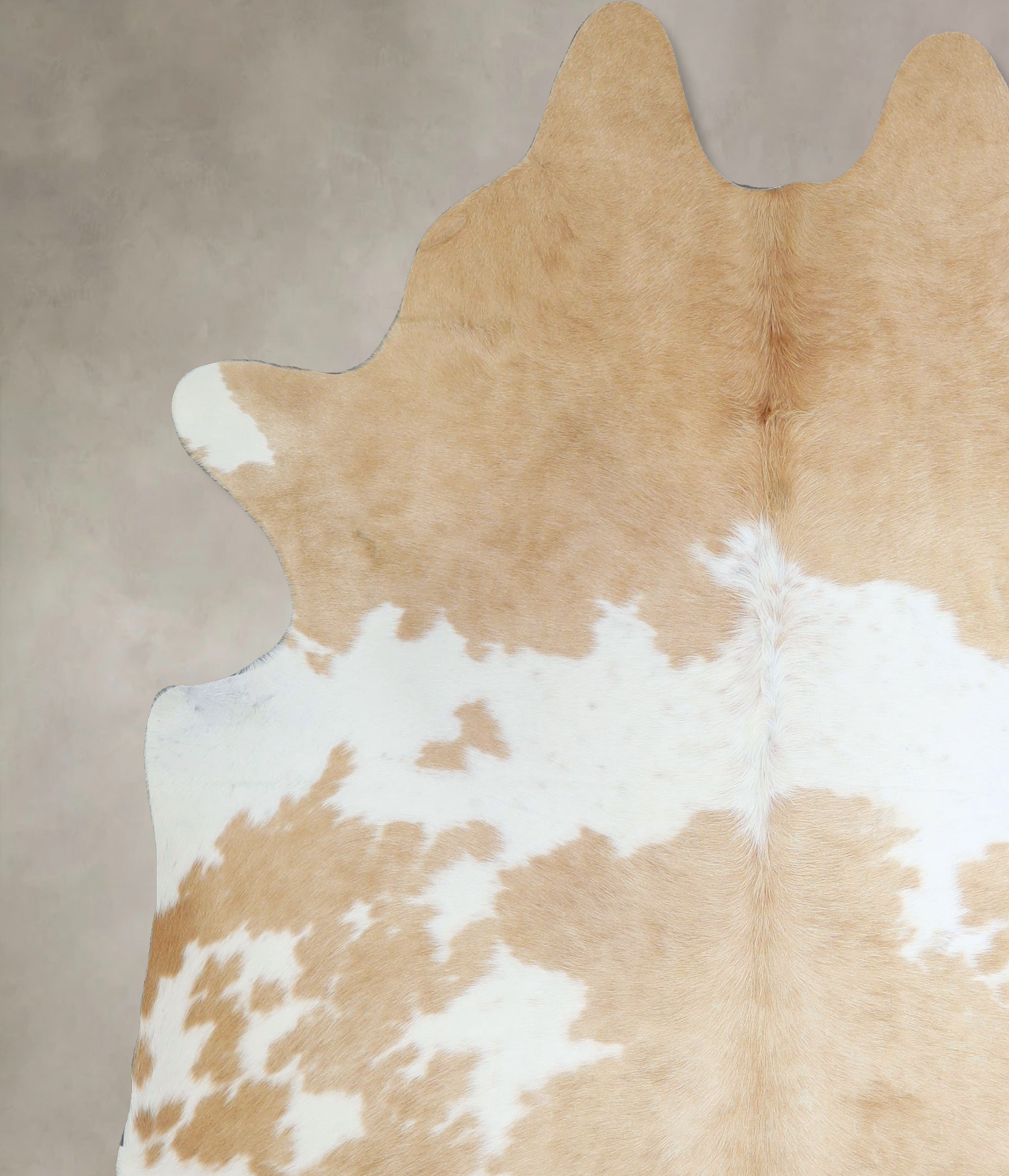 Beige and White Cowhide Rug #A44556