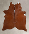 Brown and White Regular Large Brazilian Cowhide Rug 6'3