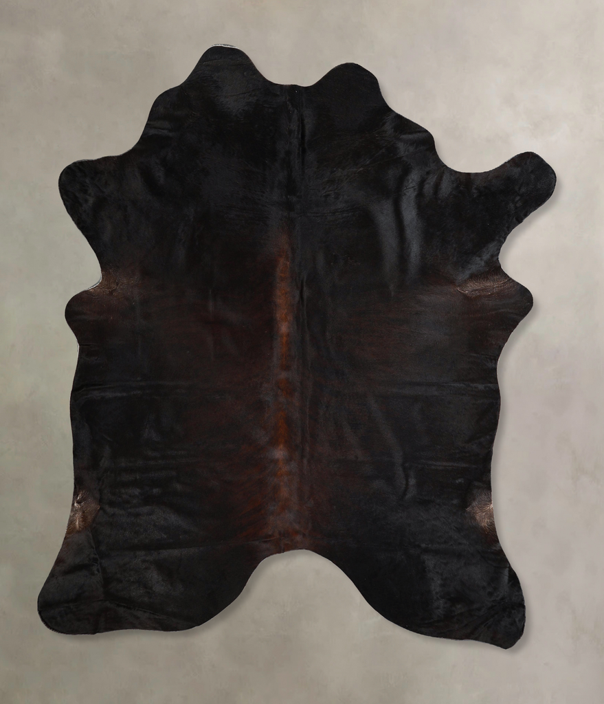 Chocolate Large Brazilian Cowhide Rug 6'8"H x 5'10"W #A44567 by Hudson Hides