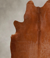 Solid Brown X-Large Brazilian Cowhide Rug 7'2"H x 6'2"W #A44573 by Hudson Hides