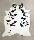 Black and White XX-Large Brazilian Cowhide Rug 8'6"H x 6'11"W #A44582 by Hudson Hides