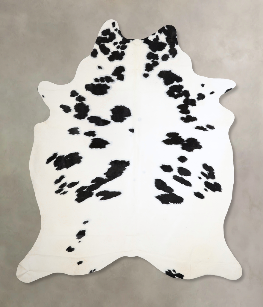 Black and White XX-Large Brazilian Cowhide Rug 8'6"H x 6'11"W #A44582 by Hudson Hides