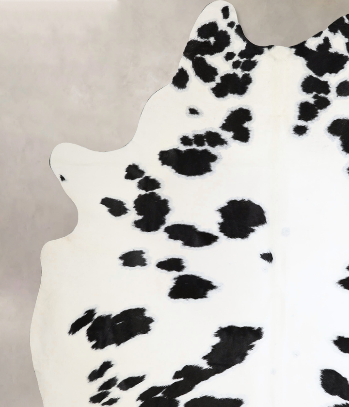 Black and White XX-Large Brazilian Cowhide Rug 8'6"H x 6'11"W #A44582 by Hudson Hides