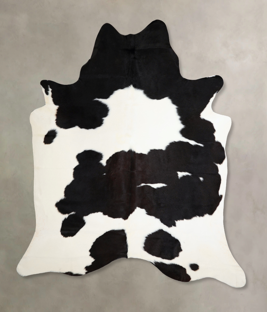 Black and White XX-Large Brazilian Cowhide Rug 7'11"H x 6'8"W #A44583 by Hudson Hides