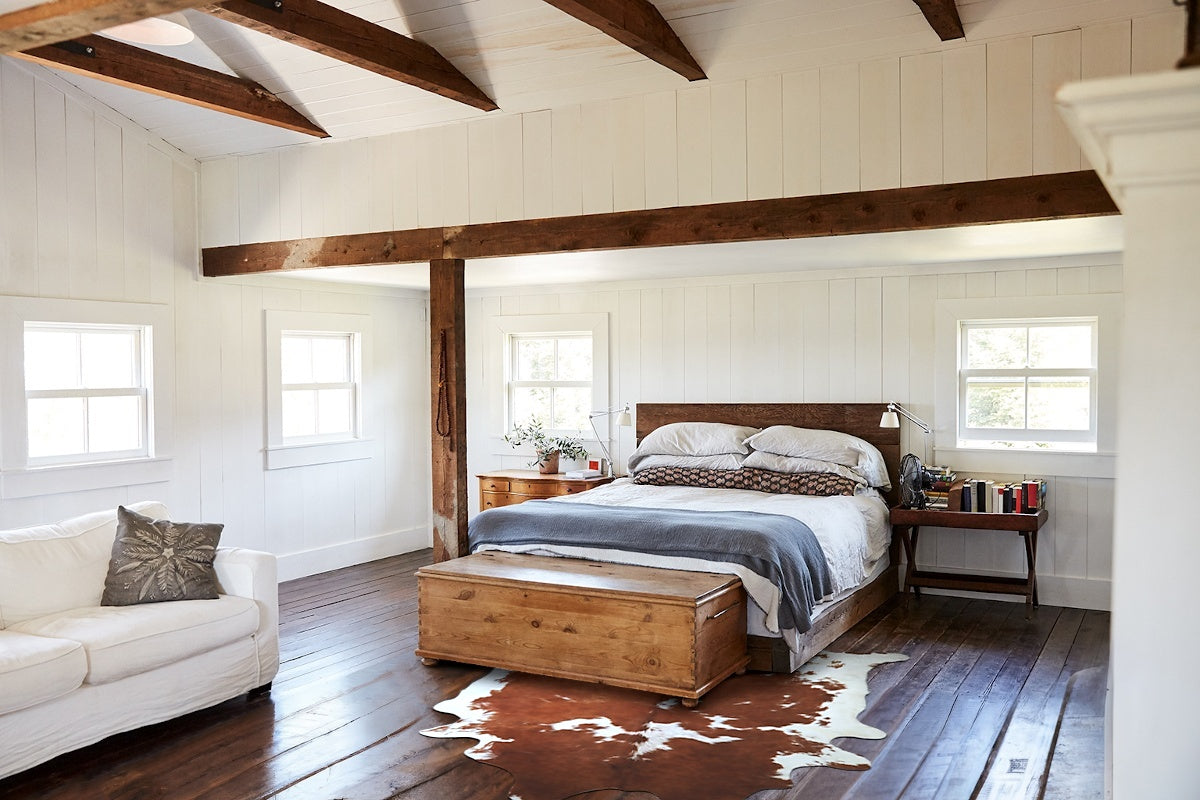 Brown and White Cowhide Rug #A44602