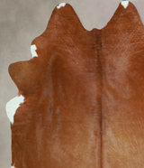 Solid Brown X-Large Brazilian Cowhide Rug 7'8"H x 6'5"W #A44607 by Hudson Hides