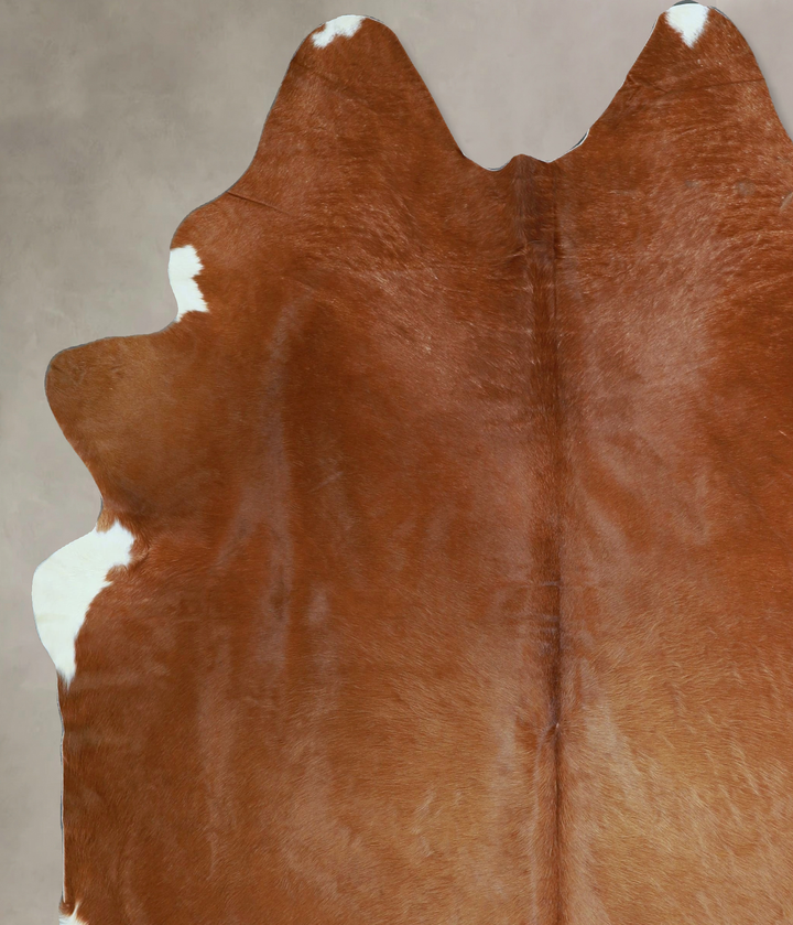 Solid Brown X-Large Brazilian Cowhide Rug 7'8"H x 6'5"W #A44607 by Hudson Hides
