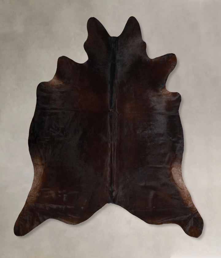 Chocolate X-Large Brazilian Cowhide Rug 6'11"H x 7'3"W #A44611 by Hudson Hides