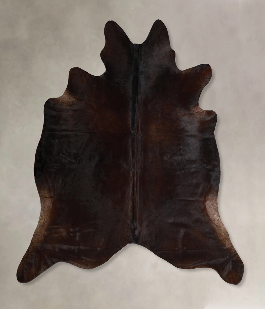 Chocolate X-Large Brazilian Cowhide Rug 6'11"H x 7'3"W #A44611 by Hudson Hides
