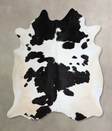 Black and White XX-Large Brazilian Cowhide Rug 7'9"H x 7'3"W #A44612 by Hudson Hides