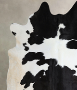 Black and White XX-Large Brazilian Cowhide Rug 7'9"H x 7'3"W #A44612 by Hudson Hides
