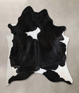 Black and White XX-Large Brazilian Cowhide Rug 8'4"H x 6'9"W #A44614 by Hudson Hides