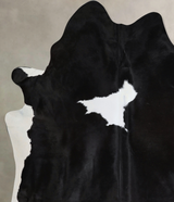 Black and White XX-Large Brazilian Cowhide Rug 8'4"H x 6'9"W #A44614 by Hudson Hides