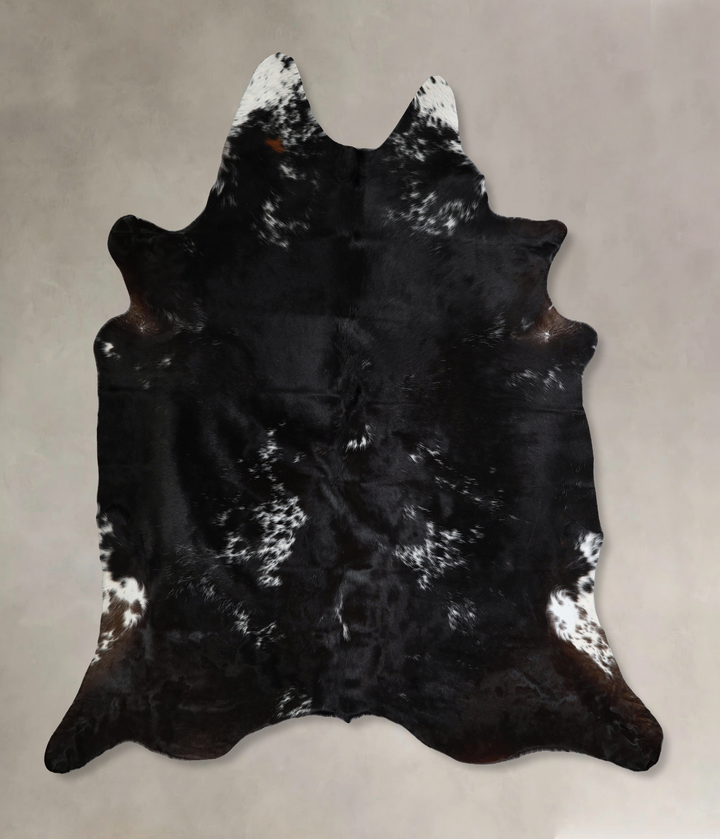 Black and White XX-Large Brazilian Cowhide Rug 7'10"H x 7'4"W #A44616 by Hudson Hides