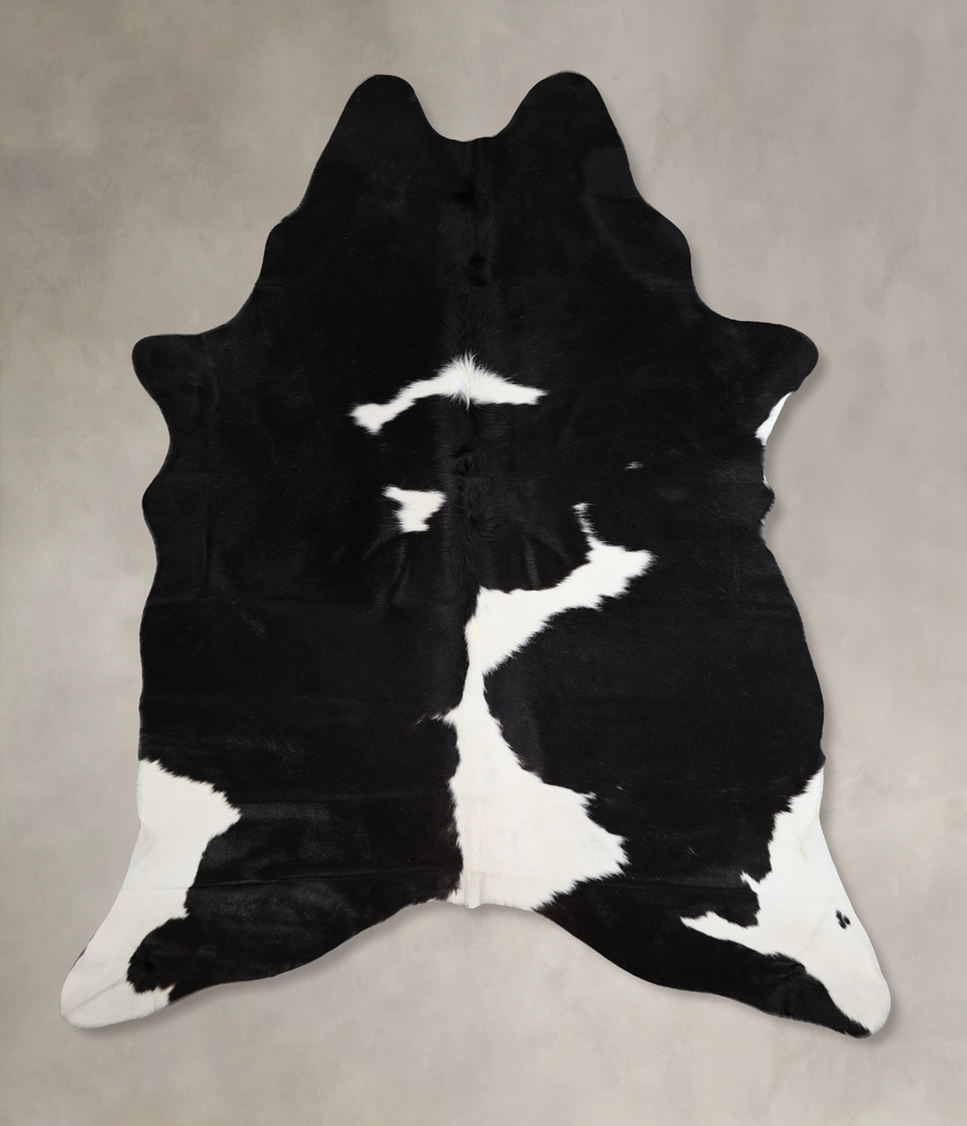 Black and White XX-Large Brazilian Cowhide Rug 8'2"H x 6'5"W #A44617 by Hudson Hides