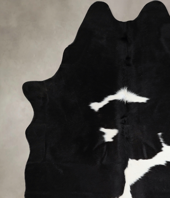 Black and White XX-Large Brazilian Cowhide Rug 8'2"H x 6'5"W #A44617 by Hudson Hides