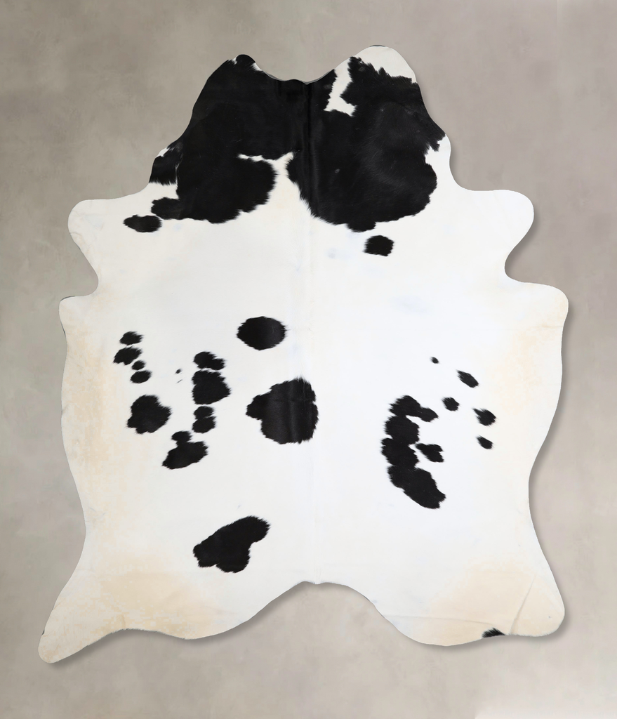 Black and White XX-Large Brazilian Cowhide Rug 8'6"H x 6'8"W #A44618 by Hudson Hides