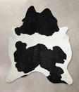 Black and White XX-Large Brazilian Cowhide Rug 8'8"H x 6'9"W #A44619 by Hudson Hides