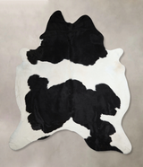Black and White XX-Large Brazilian Cowhide Rug 8'8"H x 6'9"W #A44619 by Hudson Hides