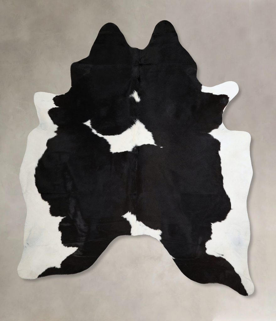 Black and White XX-Large Brazilian Cowhide Rug 8'3"H x 6'5"W #A44620 by Hudson Hides