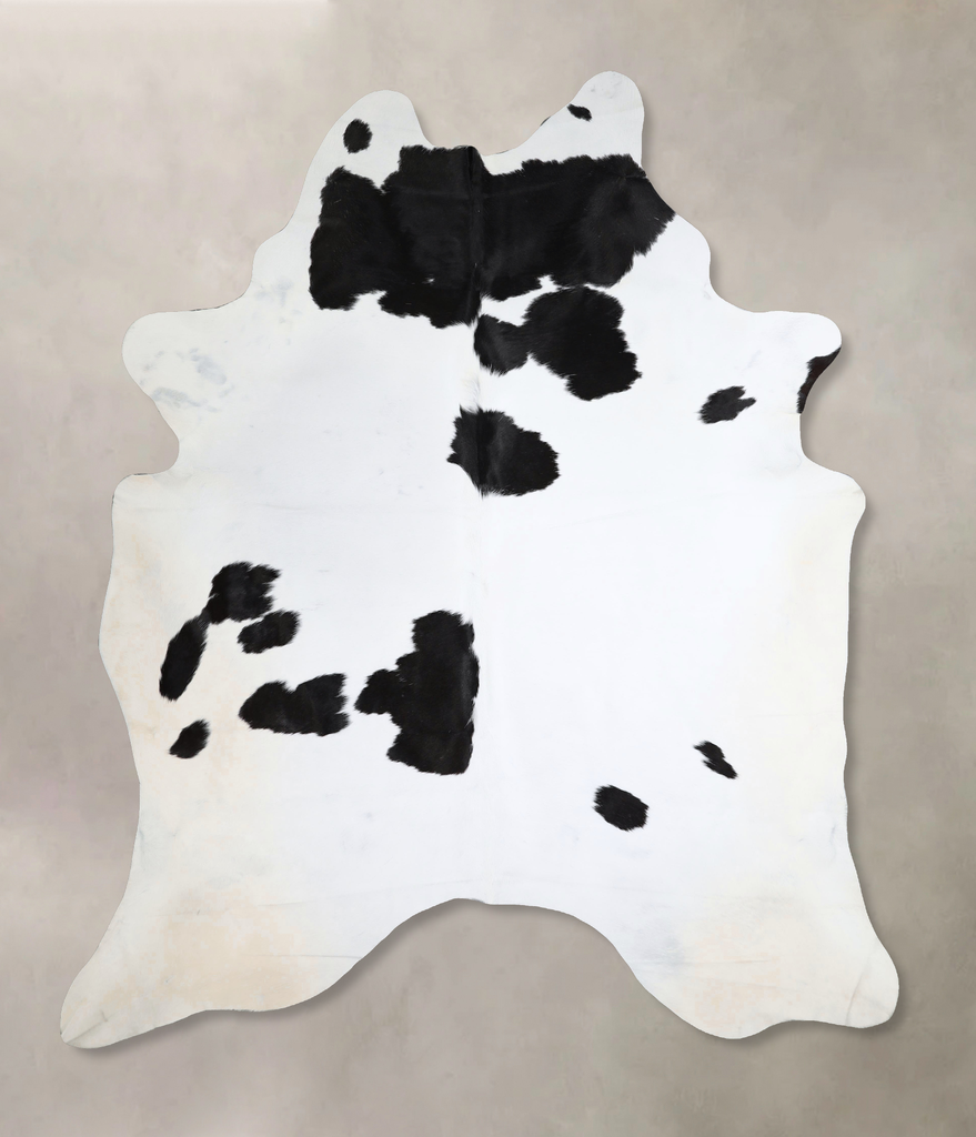 Black and White XX-Large Brazilian Cowhide Rug 8'7"H x 6'10"W #A44621 by Hudson Hides