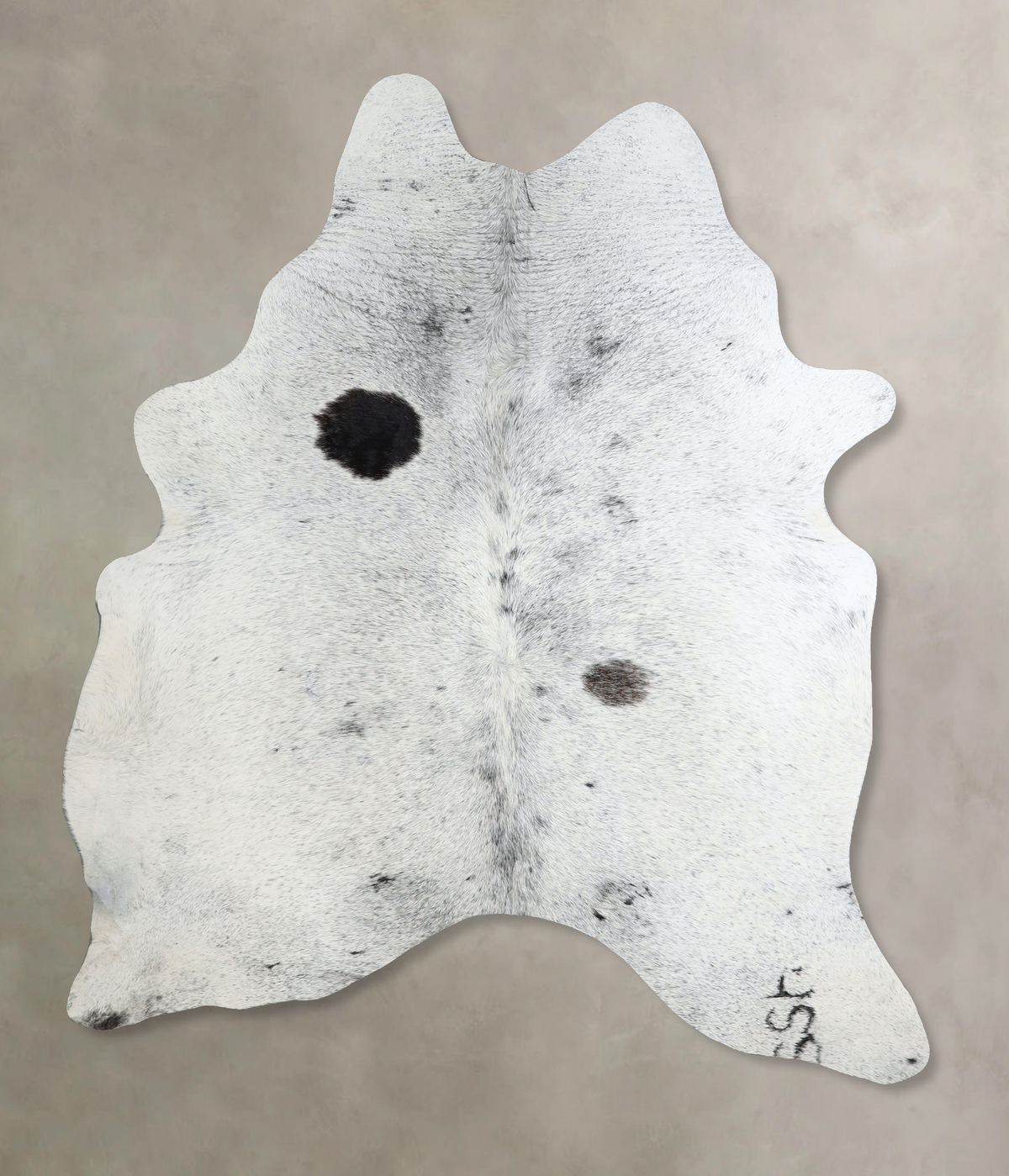 Salt and Pepper Black Cowhide Rug #A44622